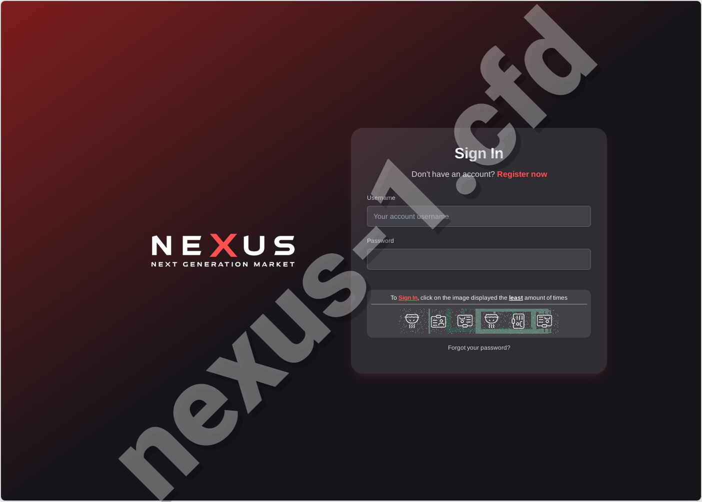 Nexus Market Login Form - Nexus Market Link 2026